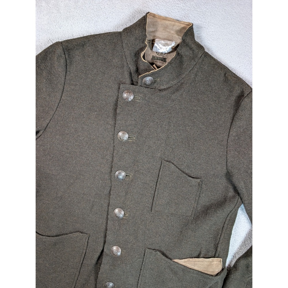 Meindl Mens Wool Trachten Jacket Green Suede Elbow Patches Oktoberfest Blazer